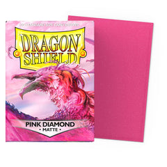 Dragon Shield matte sleeves standard back showing Pink Diamond design for a stylish look and protection.