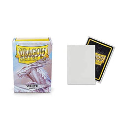 Dragon Shield Matte White sleeves close up texture shows premium matte finish
