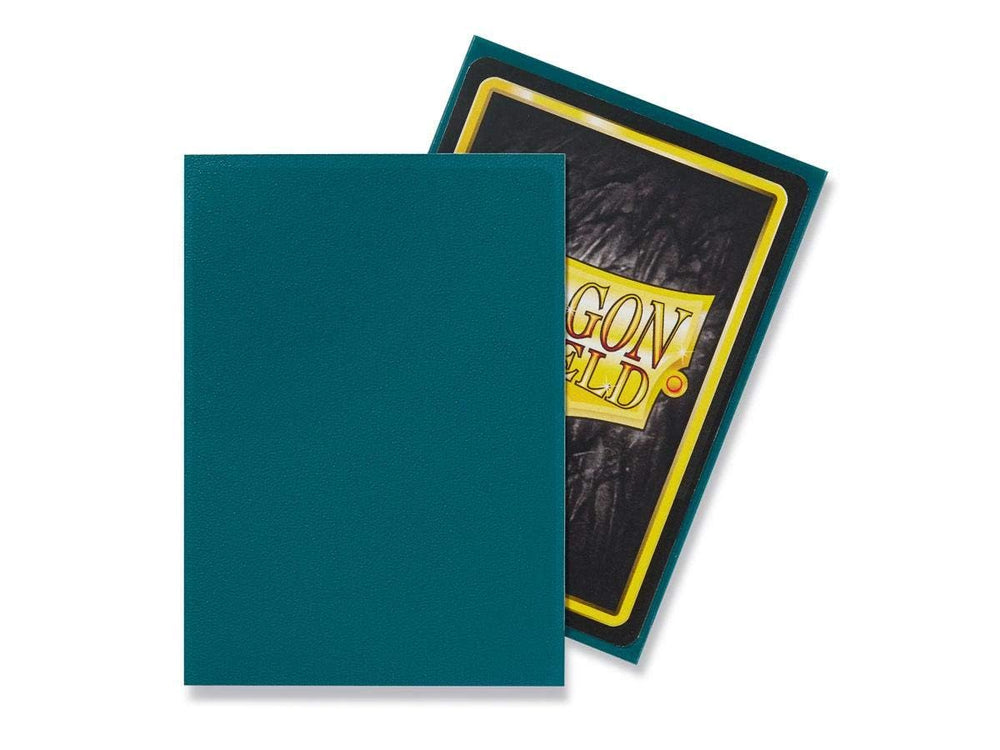 Dragon Shield matte sleeves protect cards from liquids and edge wear.