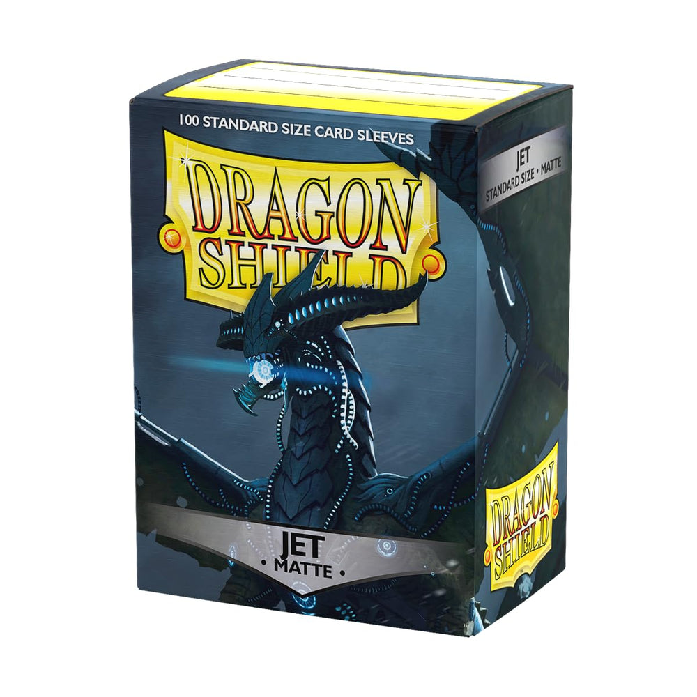 Dragon Shield standard-size matte sleeves pack protects cards with a durable jet-matte finish.