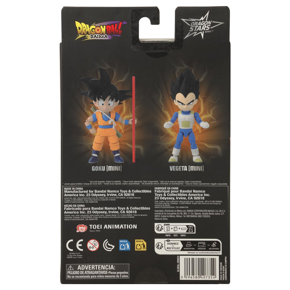 Dragon Stars DAIMA Goku mini figure with stand for stable posing.