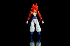 Dragon Stars Gogeta Saiyan 4 articulation points enable versatile posing.