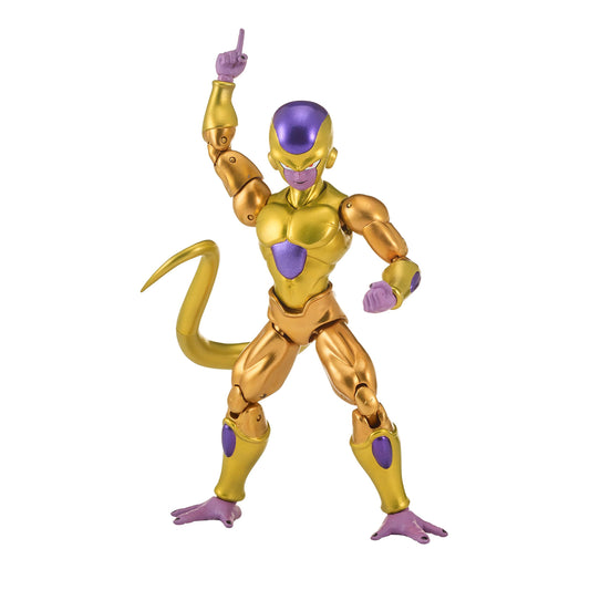 Dragon Stars Golden Frieza figure front view showing precise sculpting for display
