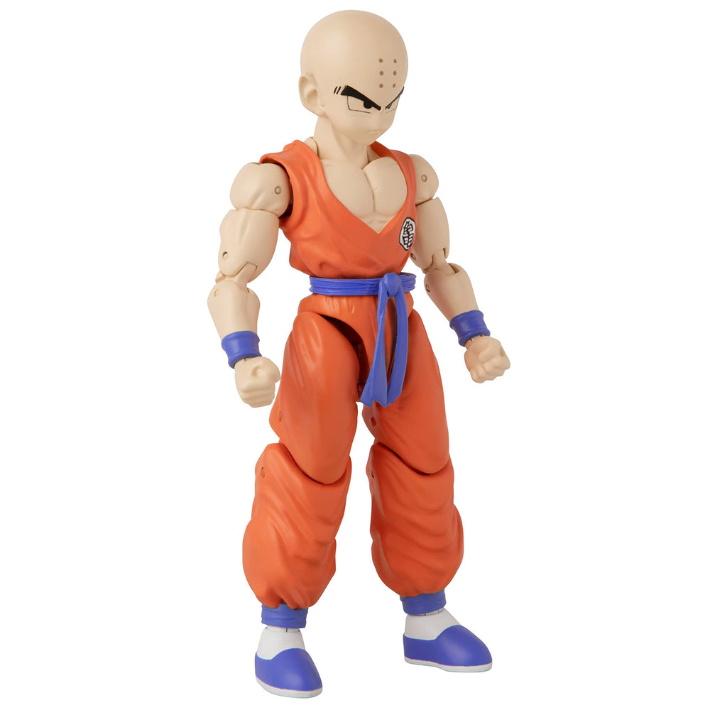 Dragon Stars Krillin 6.5-inch standing pose for shelf display.