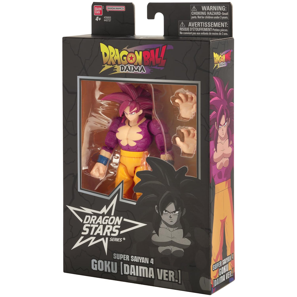 Dragon Stars DAIMA Goku SS4 eye-catching sculpting for display impact.