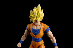 Dragon Stars Series Goku Ver. 2 hair detail closeup captures signature glow