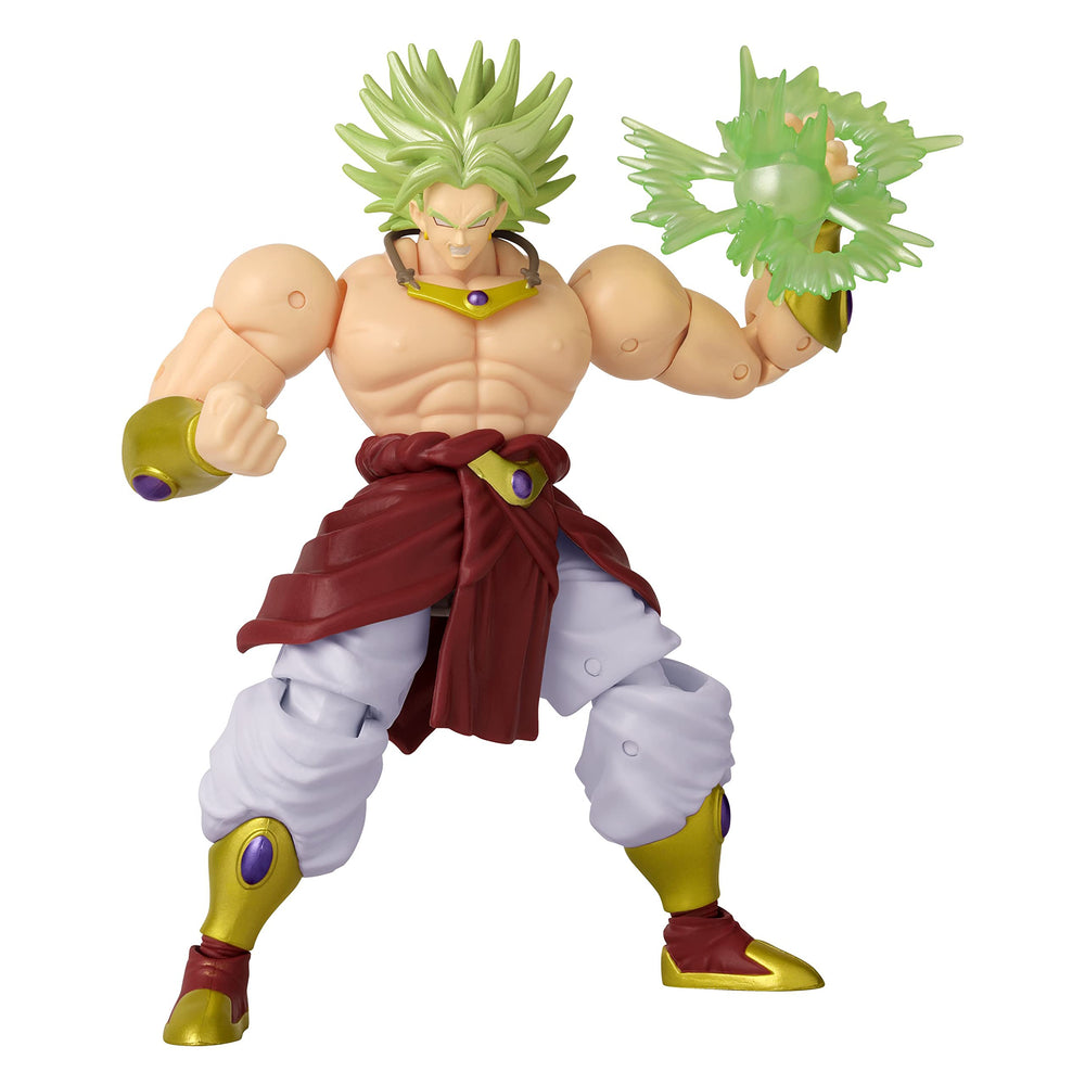 Dragon Stars Series Goku and Broly showcased in epic duel pose.