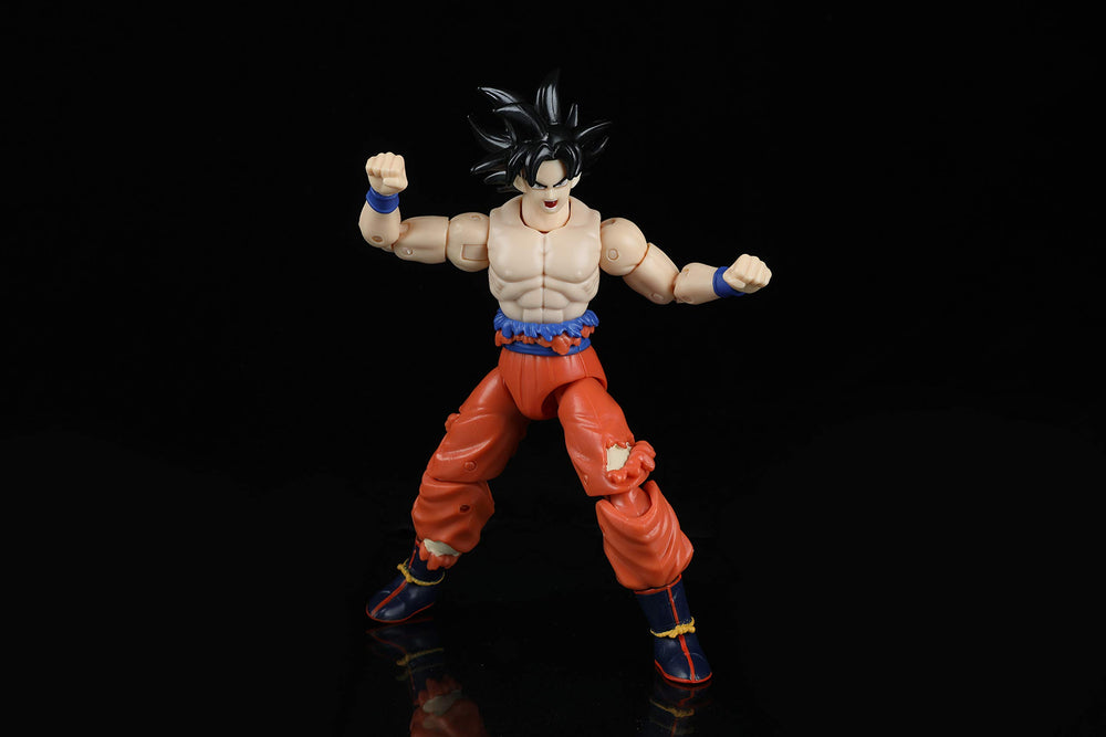 Dragon Stars Instinct Goku arm articulation for action poses.