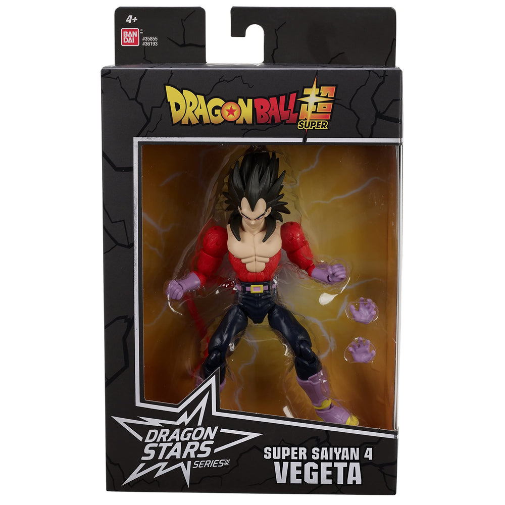 Dragon Stars Series Super Saiyan 4 Vegeta detailed sculpt and premium finish.