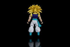 Dragon Stars Super Saiyan 3 Gotenks sculpt-detail close-up highlighting textured armor and hair.