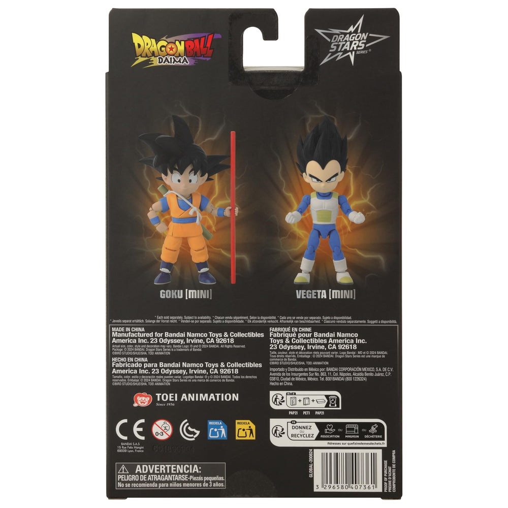 Dragon Stars Vegeta mini stand-alone pose fits on shelves