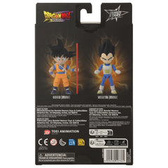 Dragon Stars Vegeta mini stand-alone pose fits on shelves