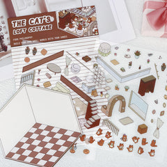 Draupnir DIY 3D House Stickers bookstore scene invites imaginative storytelling and gift ideas