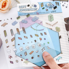 Draupnir DIY 3D House Stickers music bar scene sparks playful decor