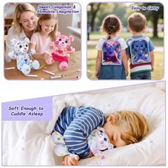 DRAWMYTOY backpack with adjustable straps fits growing kids