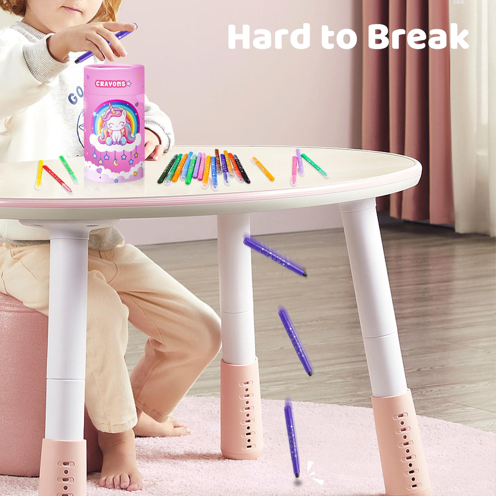 DreamCandy washable crayons ensure easy cleanup after busy art time
