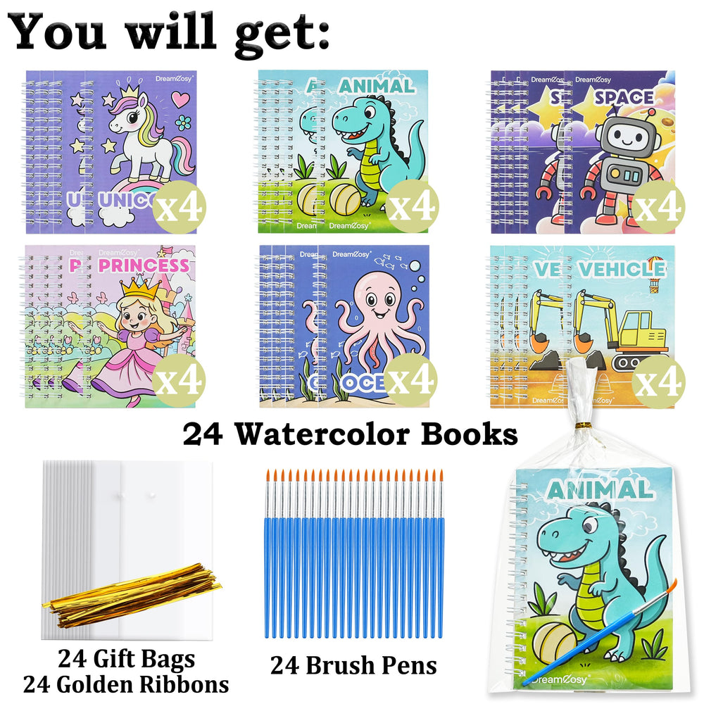 DreamCosy kid holding mini coloring book, perfect for on-the-go coloring.