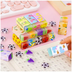 Dreamm fruit eraser set—vibrant colors for classroom use and study time.