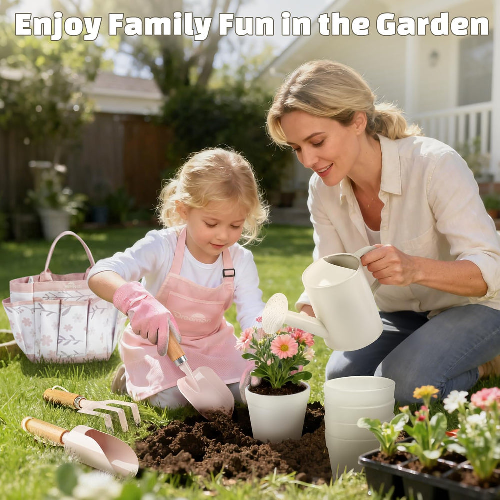 Dreamon Gardening Set apron protects kids' clothes during gardening
