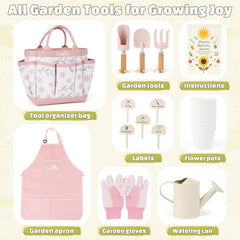 Dreamon Gardening Set gloves safe for small hands and planting tasks