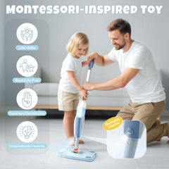 Toddler-friendly handle and rounded edges promote safe, comfortable play
