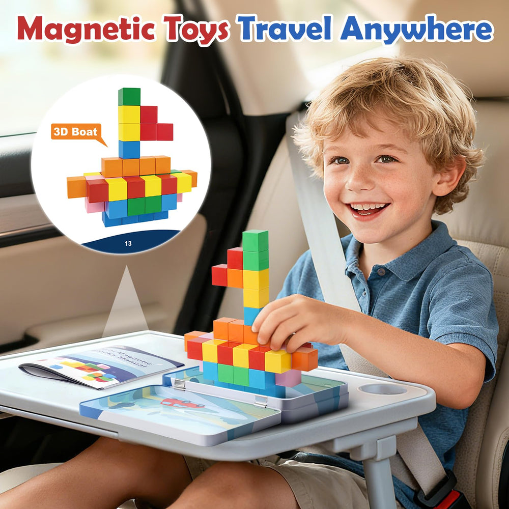 Dreamon mini building cubes travel set ready for car and plane trips