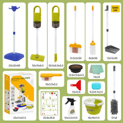 Dreamon blue cleaning play set supports imagination and basic hygiene routines.
