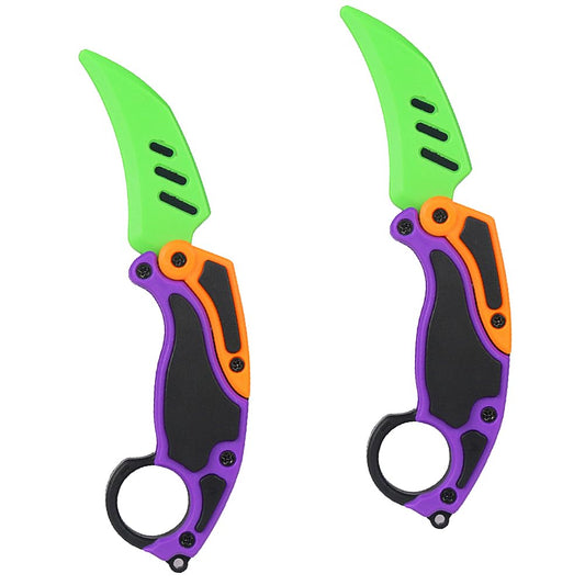 Dreamplay fidget gravity knife 2-pack, portable and safe for quick stress relief.