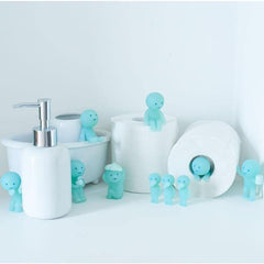 Dreams Smiski glow close-up reveals fine details and phosphorescent texture for display.