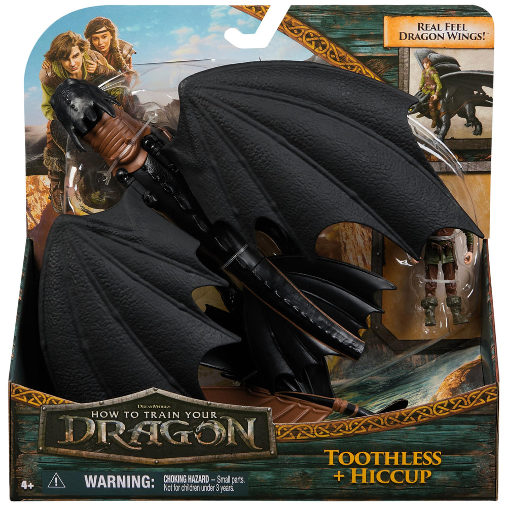 DreamWorks Dragons Hiccup rider on Toothless for authentic interaction