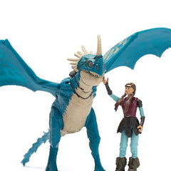 Deadly Nadder dragon saddle peg attachment with Astrid