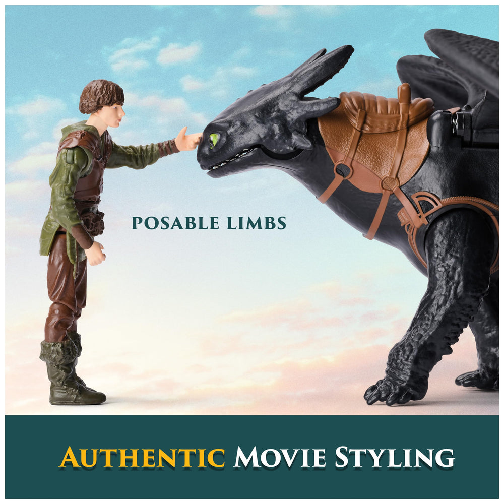 DreamWorks Dragons saddle pegs let Hiccup attach for missions