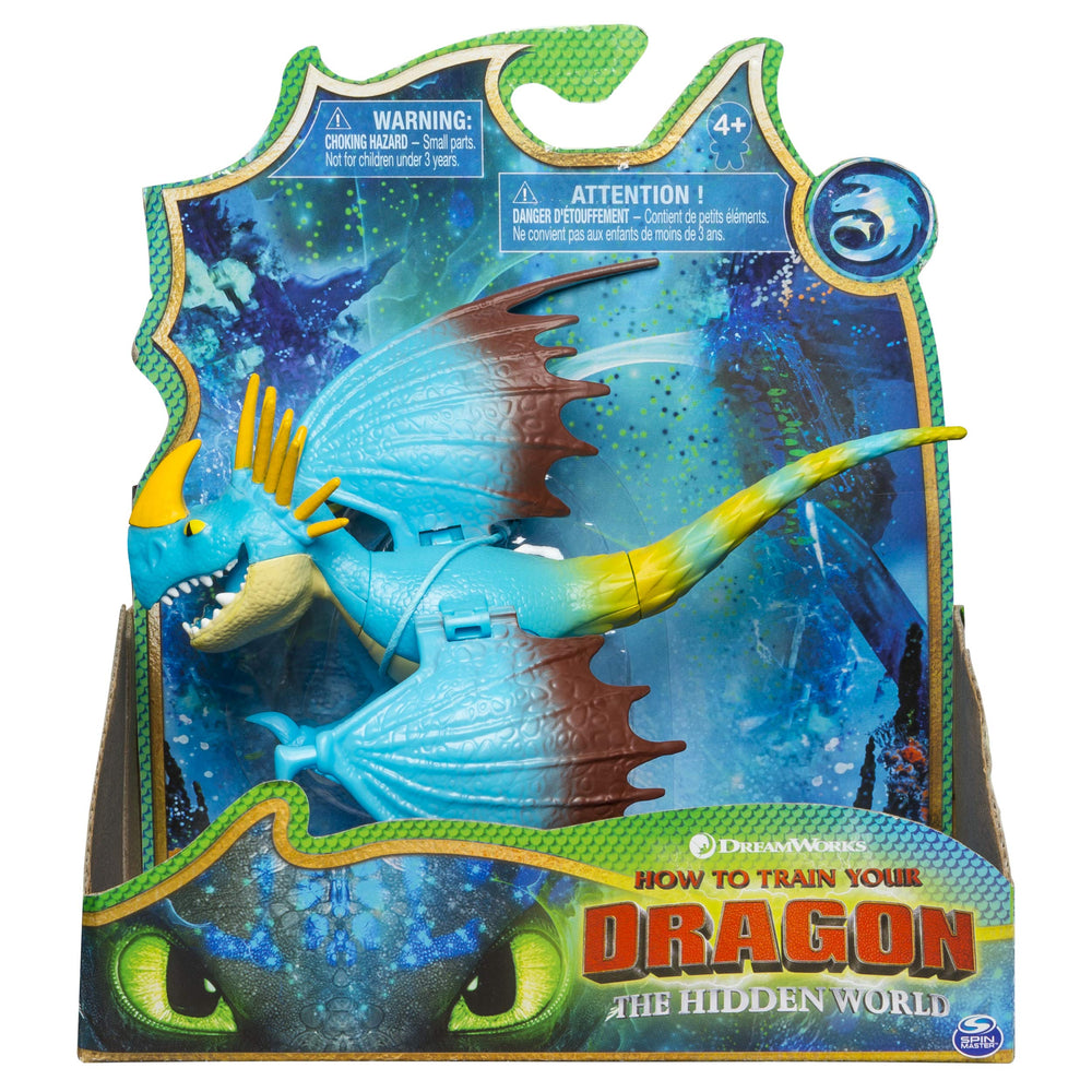 DreamWorks Dragons Stormfly figure with moving head and legs for dynamic battle poses.