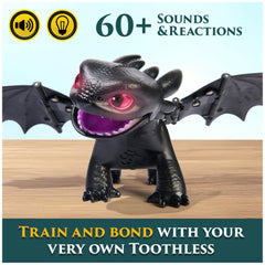 DreamWorks Toothless in mid-flight with 20-inch wings for action