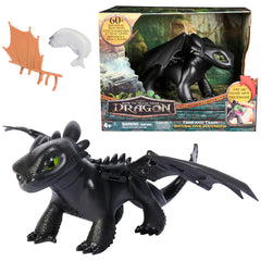 DreamWorks Toothless emerging from packaging cage for imaginative play
