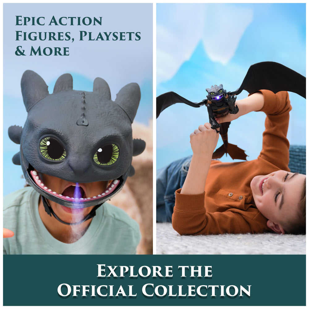 DreamWorks Dragons Toothless soft-material image emphasizes kid-friendly care.