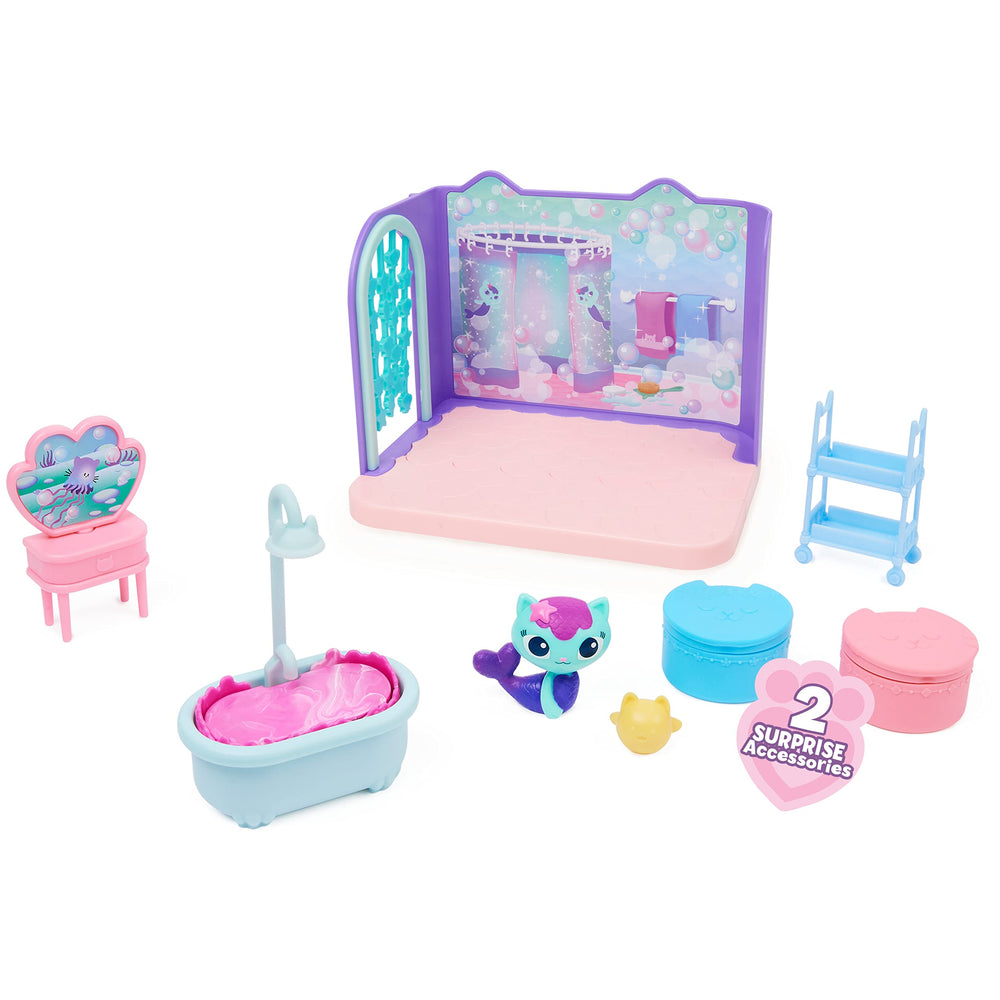 DreamWorks Gabby’s Dollhouse bathroom cart for organized play accessories.