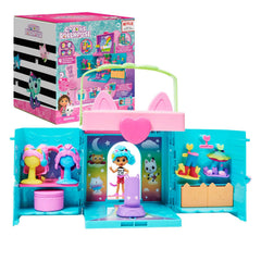 DreamWorks Gabby's Dollhouse dress-up closet playset ready for on-the-go pretend fashion shows.