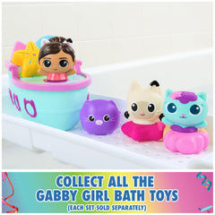 DreamWorks Gabby's Dollhouse Gabby removable base enables easy cleaning after baths.