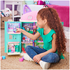 DreamWorks Gabby’s Dollhouse vanity with underwater scene behind swiveling mirror.