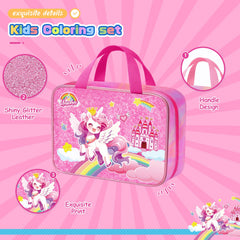 DreamyCandy unicorn gel pens provide shimmering accents on artwork.