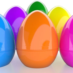 The Dreidel Company Easter egg stands upright for easy display and hunting.