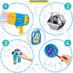 Dreidel Company bubble machine compatibility for versatile play