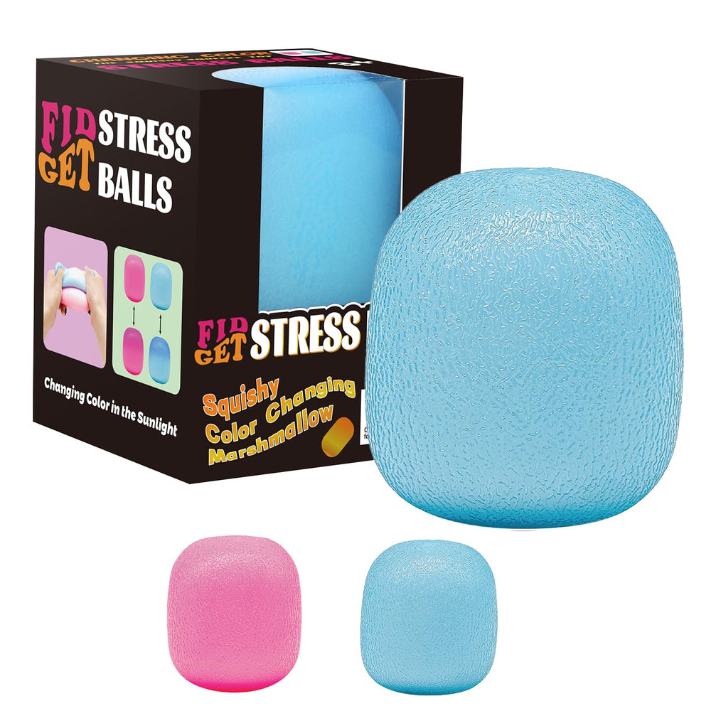 Drephere ice cube stress ball in blue, portable focus tool for everyday use