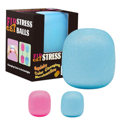 Drephere ice cube stress ball in blue, portable focus tool for everyday use