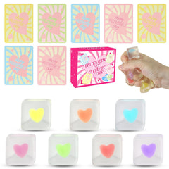 Drephere Valentines heart cubes red provide portable desk stress relief and focus.