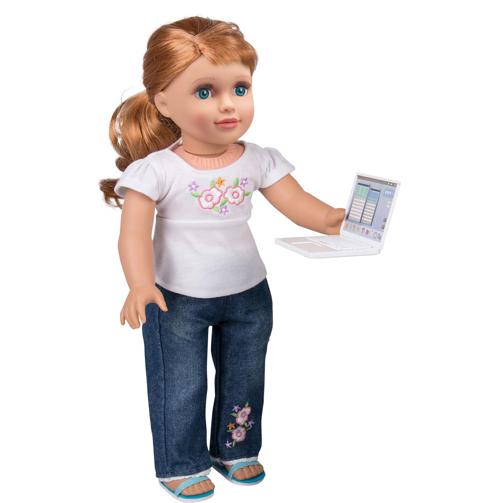 Dress Along Dolly laptop and bag set closed for compact storage.