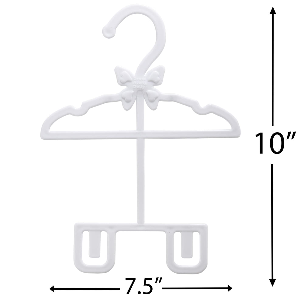 Dress Along Dolly unique hanger design holds dresses, pants, and shirts neatly.