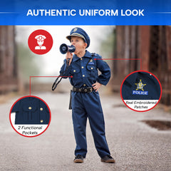 Dress Up America police belt for kids keeps accessories secure during adventures.