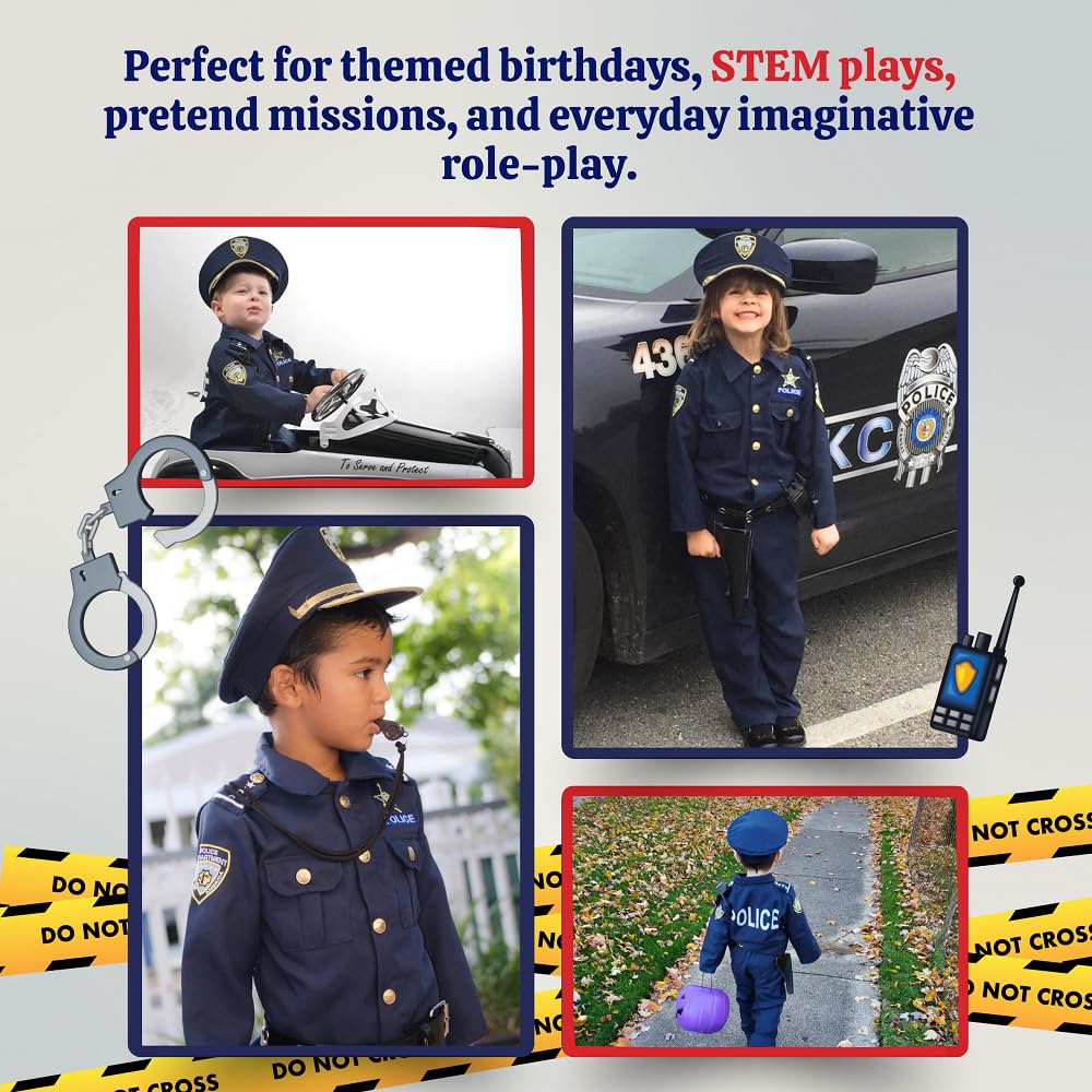 Dress Up America police costume handcuffs as a lightweight prop for pretend scenes.